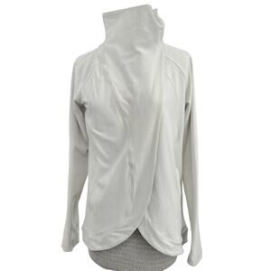 Lululemon Rulu Rally Wrap Heathered Ocean Mist Cozy Neutral Minimalist Sweater 6